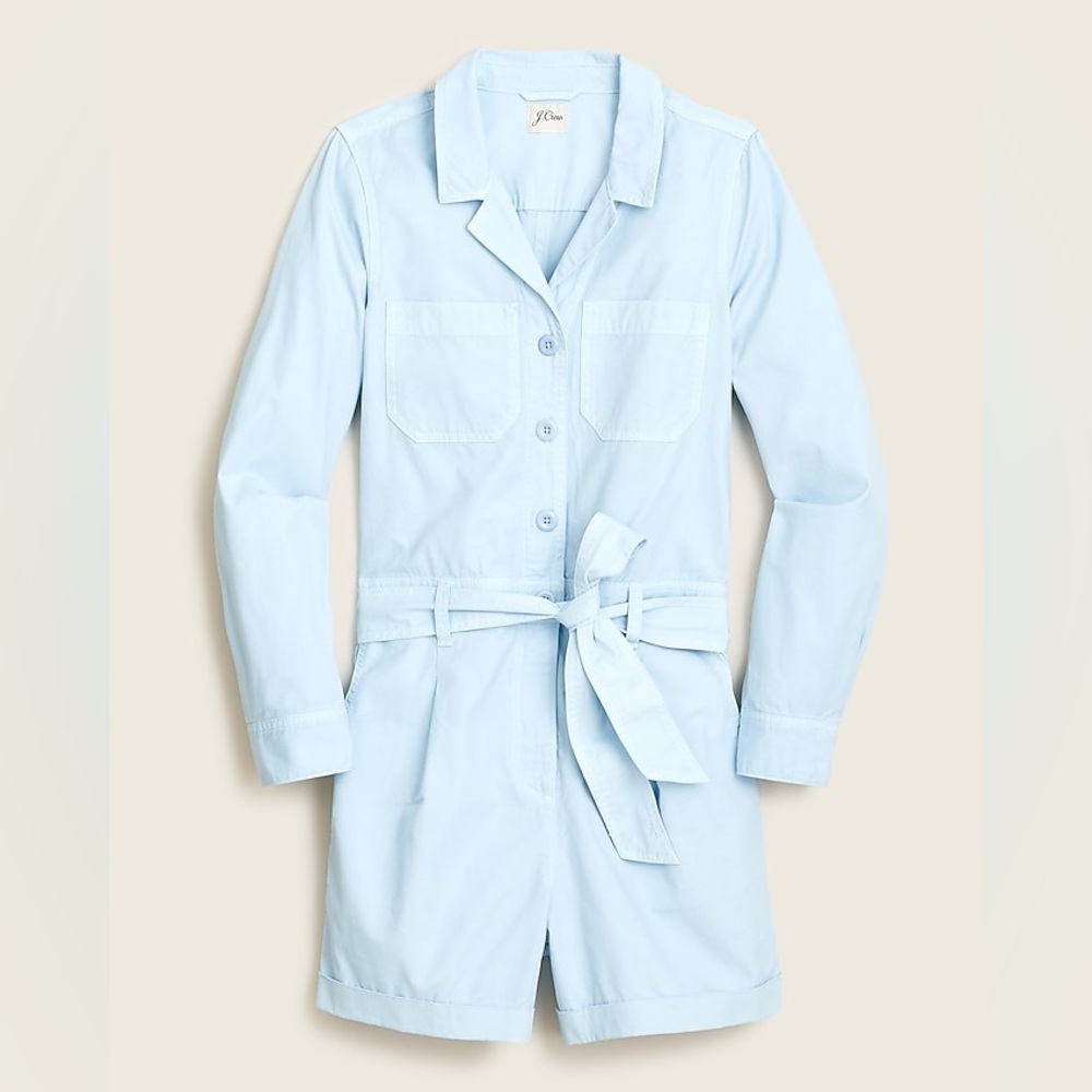 J. Crew Foundry Chino Short Coverall Romper Size 2 Tall